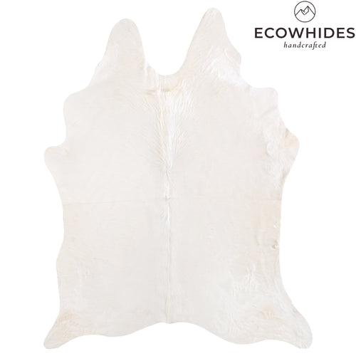 Brazilian White Cowhide Rug Size 7'4" L x 5'11" W 6048