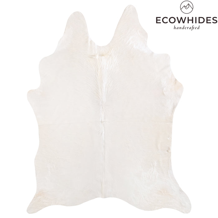 Brazilian White Cowhide Rug Size 7'4" L x 5'11" W 6048