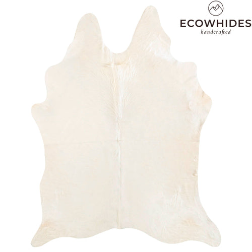 Brazilian Off White Cowhide Rug Size 7'4" L x 5'11" W 6048
