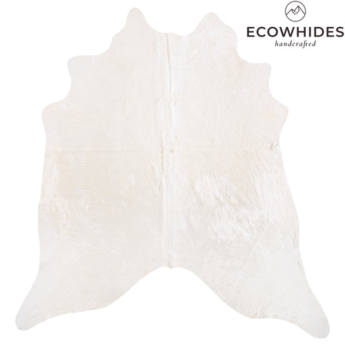 Brazilian White Cowhide Rug Size 7'6" L x 7'3" W 6050