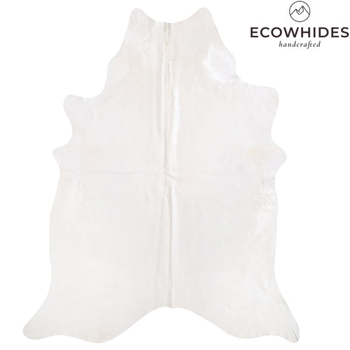 Brazilian White Cowhide Rug Size 8'0" L x 6'5" W 6054