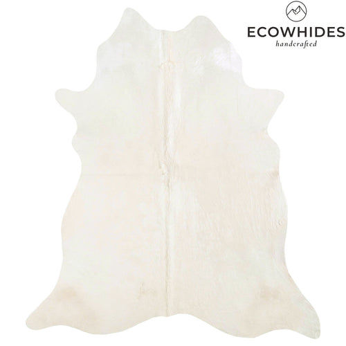 Brazilian Off White Cowhide Rug Size 7'6" L x 6'8" W 6057