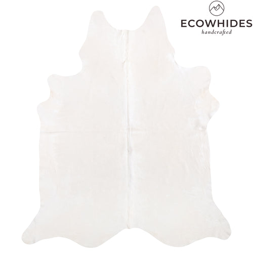 Brazilian White Cowhide Rug Size 8'1" L x 7'0" W 6058