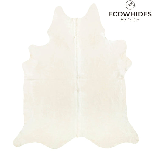 Brazilian Of White Cowhide Rug Size 8'1" L x 7'0" W 6058