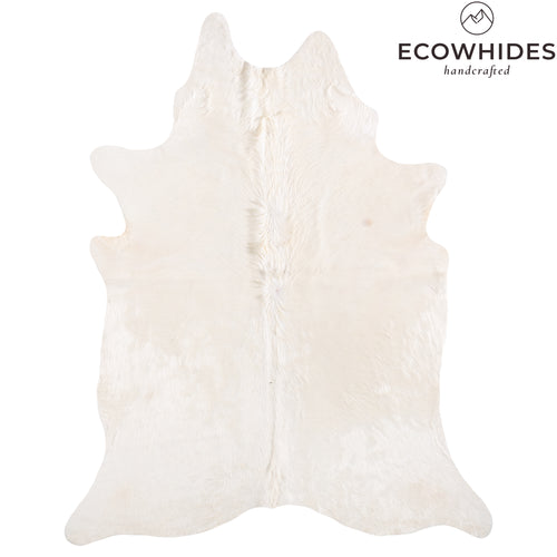 Brazilian White Cowhide Rug Size 7'11" L x 6'1" W 6059