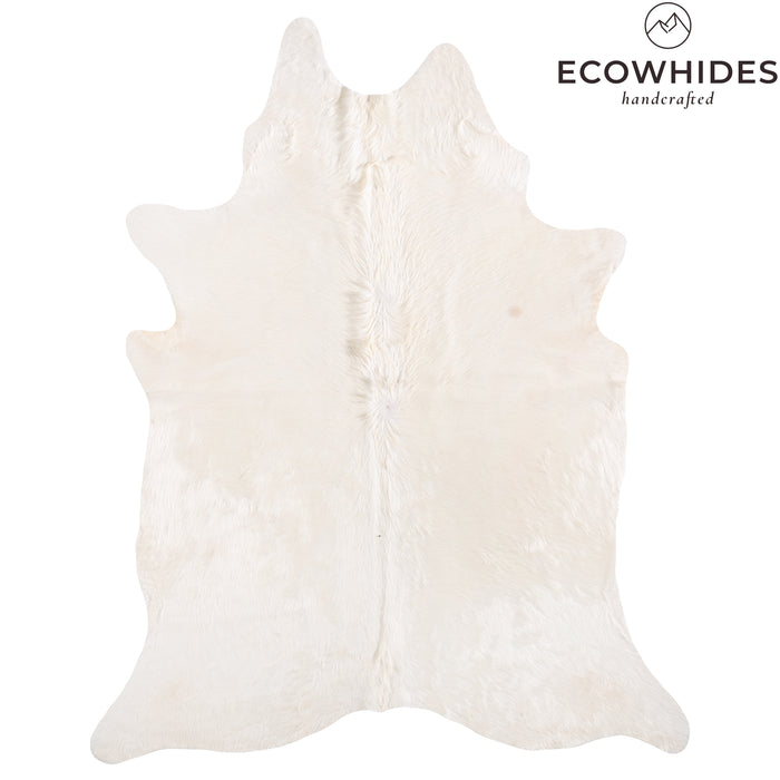 Brazilian White Cowhide Rug Size 7'11" L x 6'1" W 6059