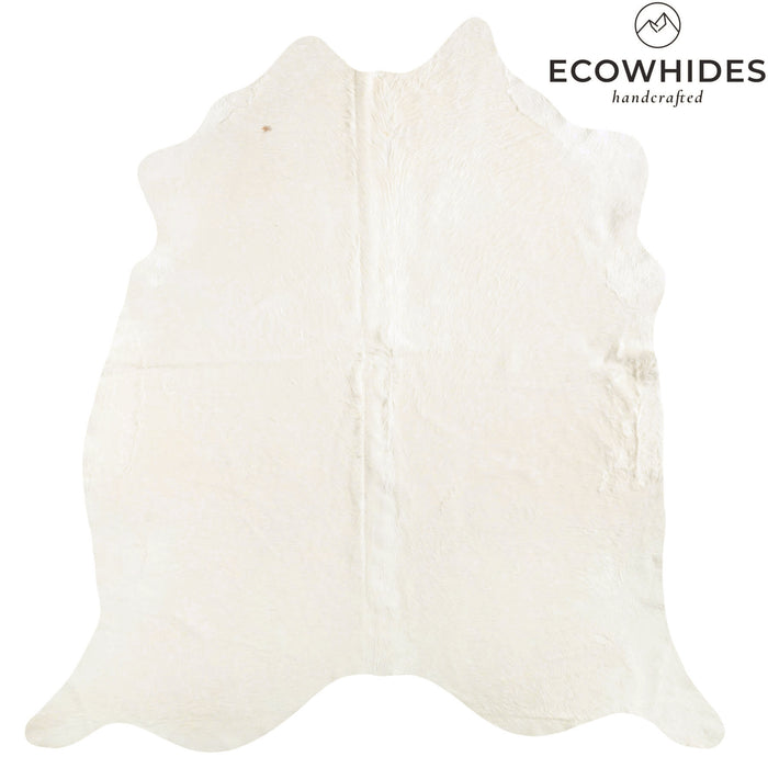 Brazilian Off White Cowhide Rug Size 7'10" L x 7'5" W 6061