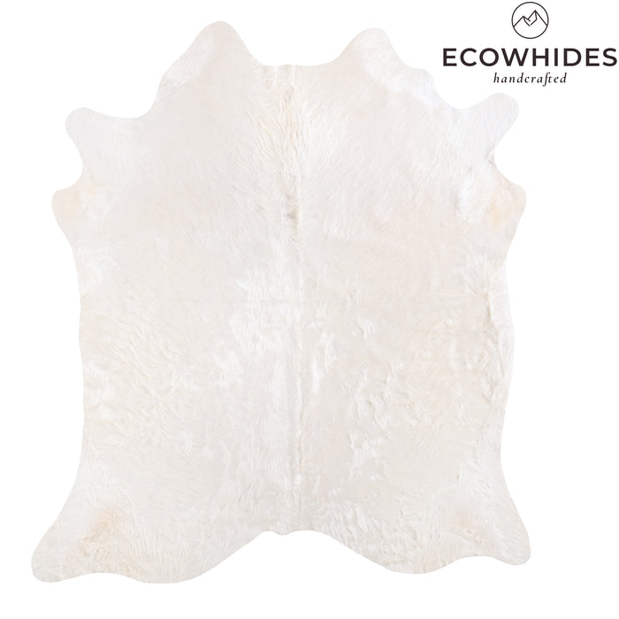 Brazilian White Cowhide Rug Size 7'1" L x 6'4" W 6062