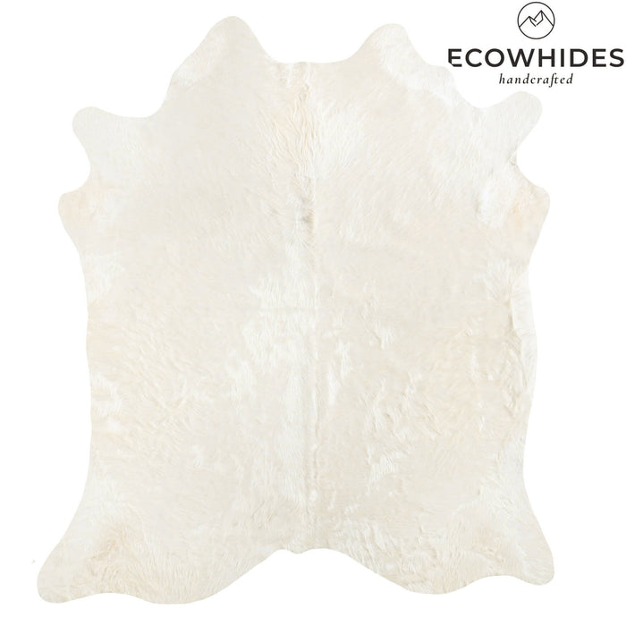Brazilian Off White Cowhide Rug Size 7'1" L x 6'4" W 6062