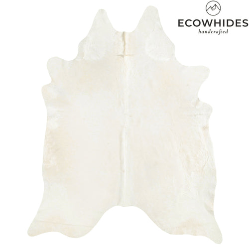 Brazilian Off White Cowhide Rug Size 8'1" L x 6'11" W 6063