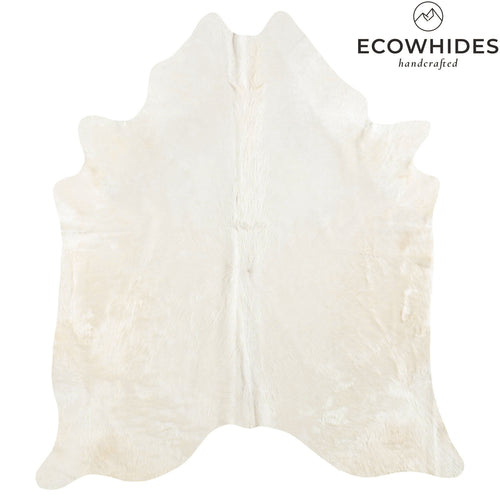 Brazilian Off White Cowhide Rug Size 7'5" L x 6'6" W 6064