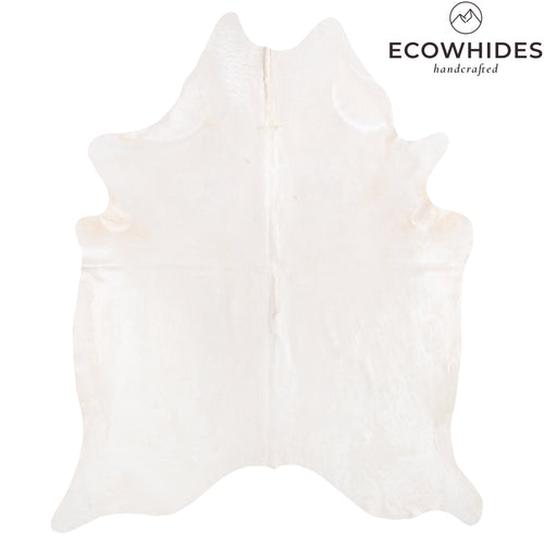 Brazilian White Cowhide Rug Size 7'9" L x 6'6" W 6065