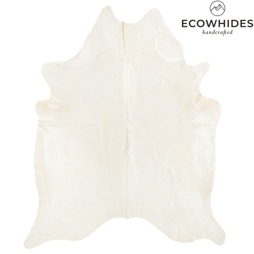 Brazilian Off White Cowhide Rug Size 7'9" L x 6'6" W 6065