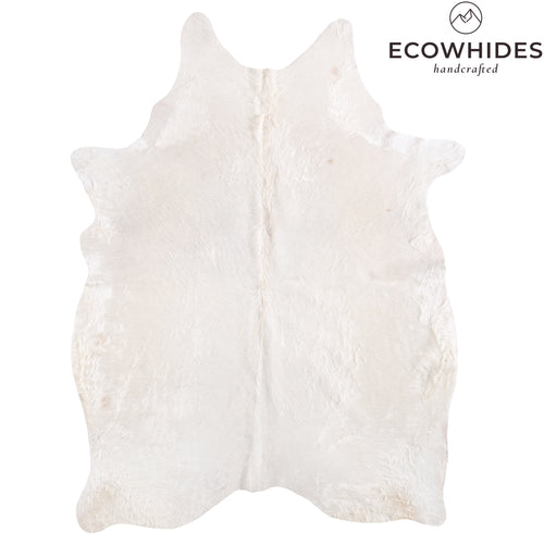 Brazilian White Cowhide Rug Size 8'1" L x 5'9" W 6067