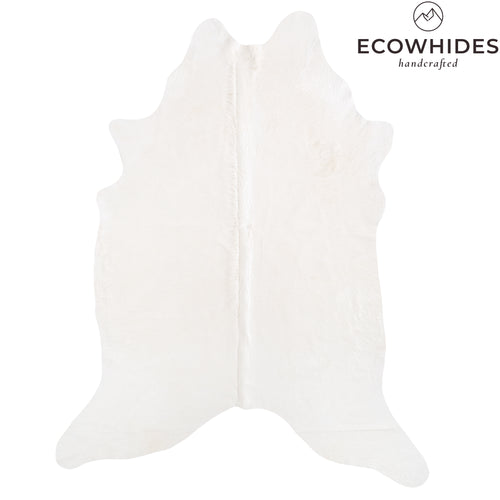 Brazilian White Cowhide Rug Size 8'6" L x 6'7" W 6068