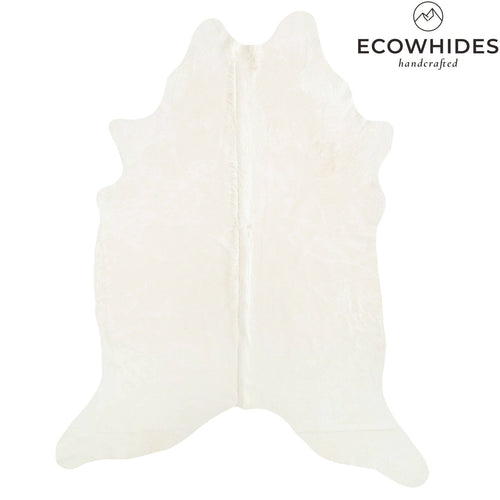 Brazilian Off White Cowhide Rug Size 8'6" L x 6'7" W 6068