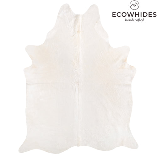 Brazilian White Cowhide Rug Size 8'4" L x 6'8" W 6069