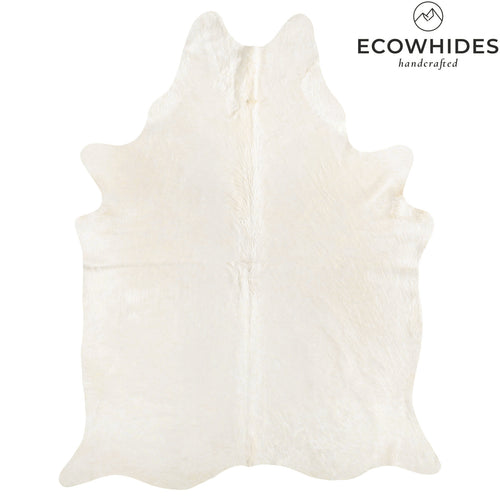 Brazilian Off White Cowhide Rug Size 8'4" L x 6'8" W 6069