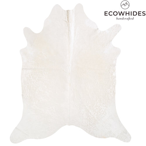 Brazilian White Cowhide Rug Size 8'1" L x 6'9" W 6072