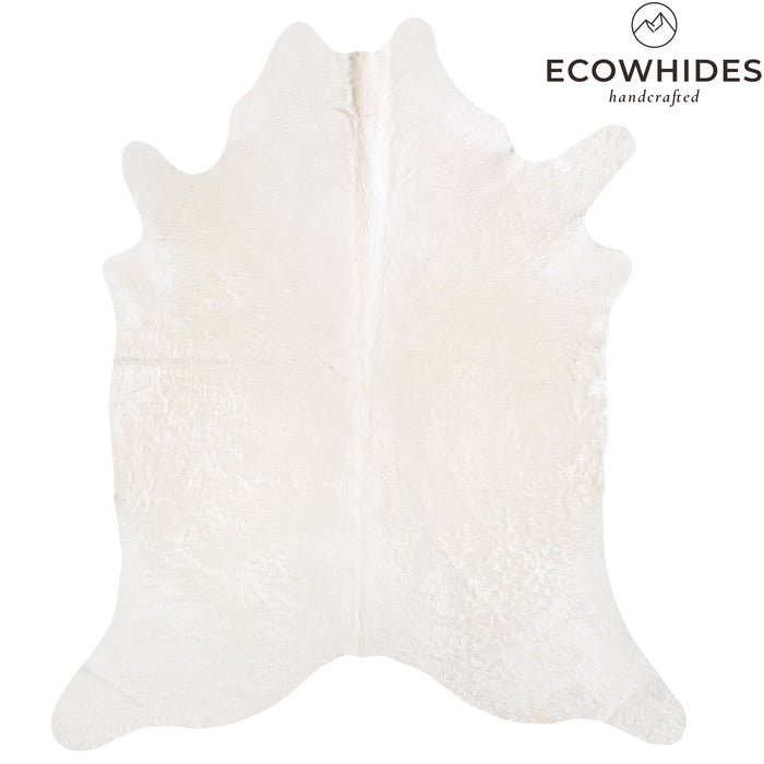 Brazilian White Cowhide Rug Size 8'1" L x 6'9" W 6072