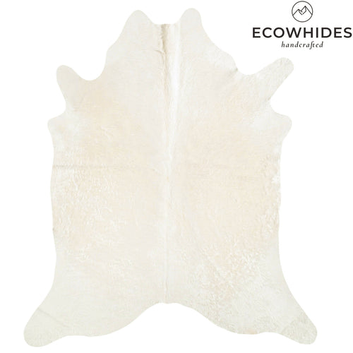 Brazilian Off White Cowhide Rug Size 8'1" L x 6'9" W 6072