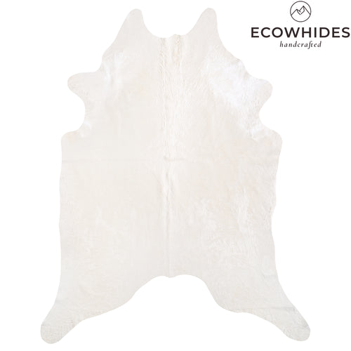 Brazilian White Cowhide Rug Size 8'9" L x 6'11" W 6073
