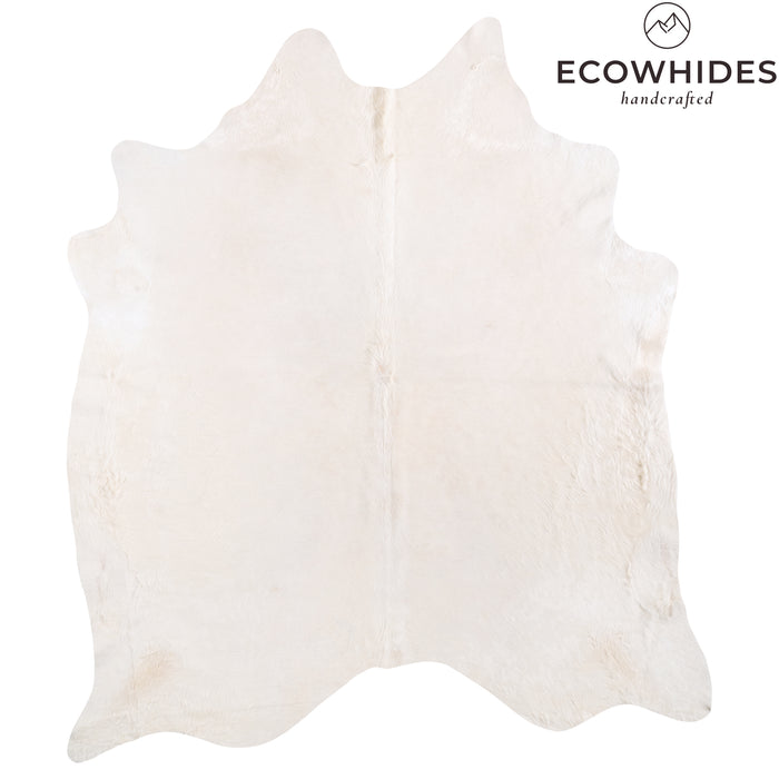 Brazilian White Cowhide Rug Size 8'4" L x 7'4" W 6074
