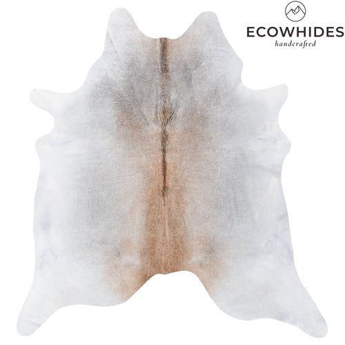 Brazilian Grey Palomino Cowhide Rug Size 7'4" L x 7'4" W 6117