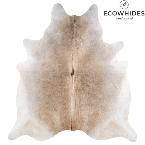 Brazilian Grey Palomino Cowhide Rug Size 8'3" L x 7'6" W 6129