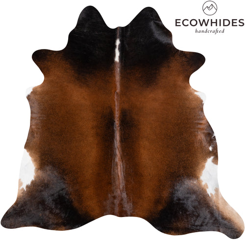 Brazilian Mahogany Cowhide Rug Size 7'1" L x 7'1" W 6130