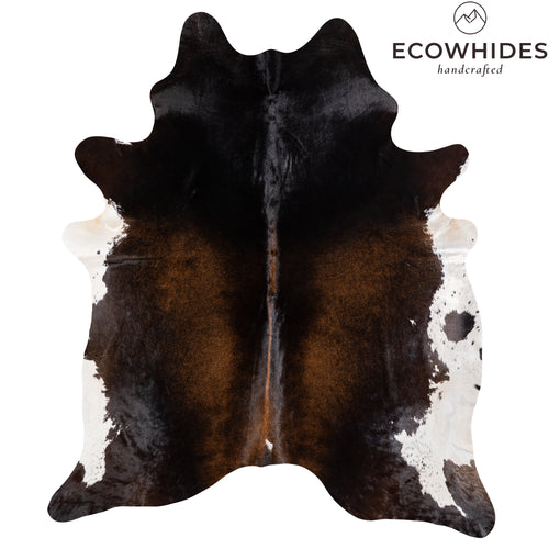 Brazilian Mahogany Cowhide Rug Size 7'8" L x 6'9" W 6136