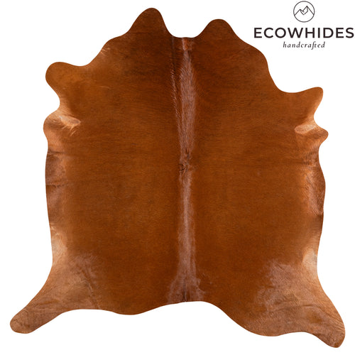 Brazilian Brown Cowhide Rug Size 6'10" L x 6'11" W 6161