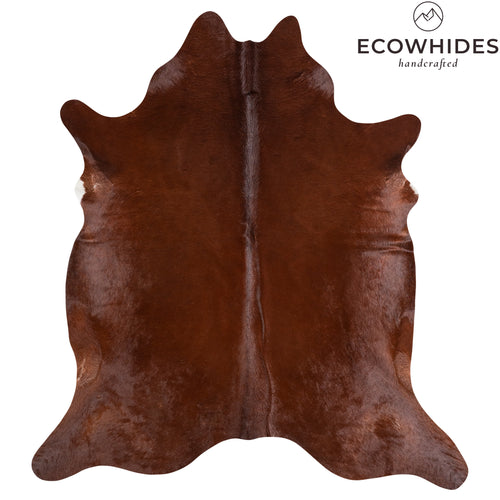 Brazilian Brown Cowhide Rug Size 7'0" L x 6'3" W 6163