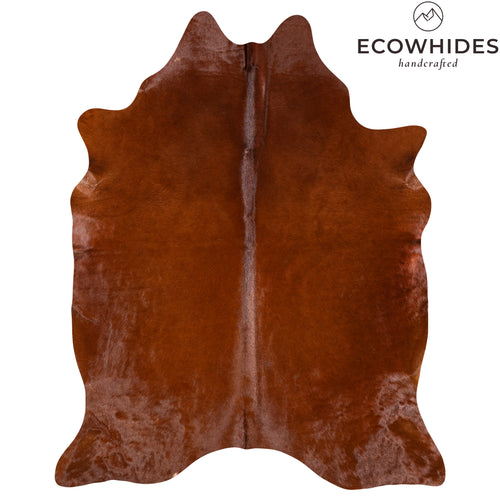 Brazilian Brown Cowhide Rug Size 6'9" L x 5'5" W 6165