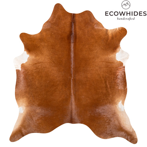 Brazilian Brown Cowhide Rug Size 7'9" L x 7'0" W 6176