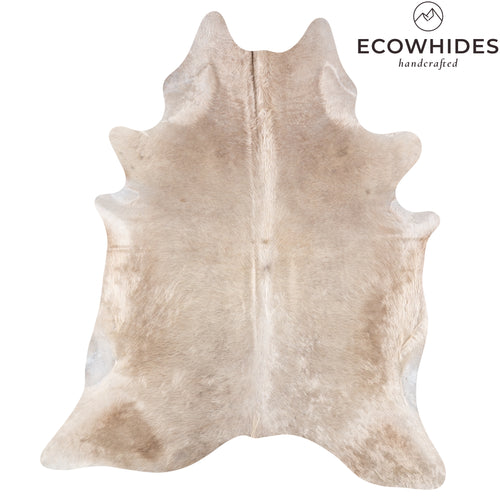 Brazilian Champagne Cowhide Rug Size 7'10" L x 6'8" W 6182