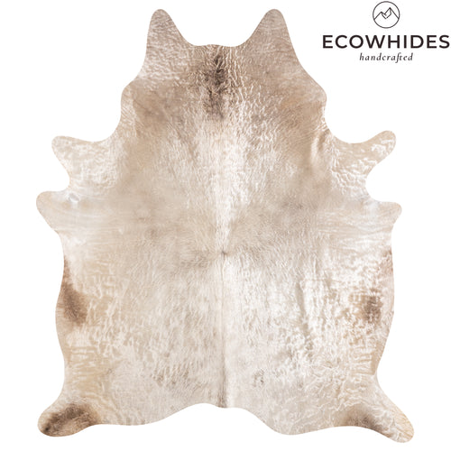 Brazilian Champagne Cowhide Rug Size 7'7" L x 6'6" W 6184