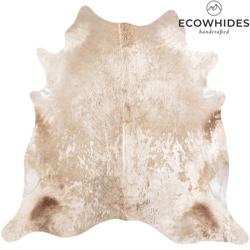 Brazilian Champagne Cowhide Rug Size 7'3" L x 7'6" W 6189