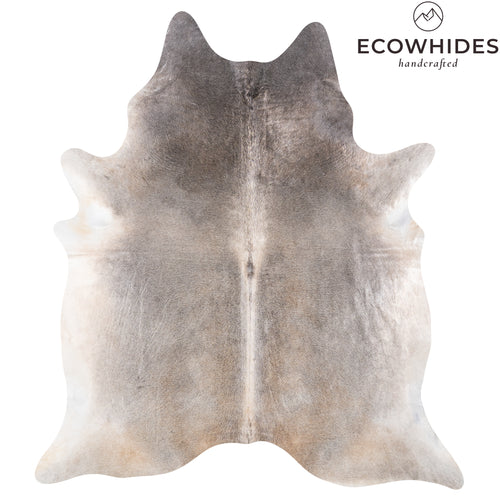 Brazilian Grey Palomino Cowhide Rug Size 8'4" L x 7'6" W 6191