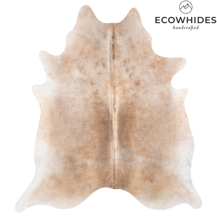 Brazilian Grey Palomino Cowhide Rug Size 7'5" L x 6'11" W 6197