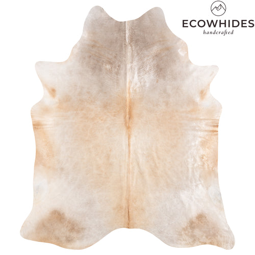 Brazilian Champagne Cowhide Rug Size 7'9" L x 6'10" W 6198