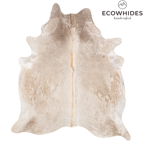 Brazilian Champagne Cowhide Rug Size 7'6" L x 6'9" W 6199