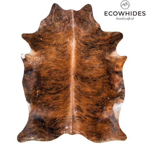 Vintage Brindle Cowhide Rug Size 7'5" L x 5'9" W 6333