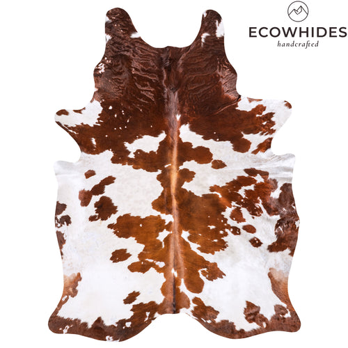 Vintage Tricolor Cowhide Rug Size 8'3" L x 6'3" W 6344