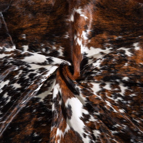 Tricolor Cowhide Rug Size 8'4" L x 7'1" W 6510
