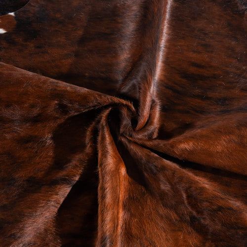 Brindle White Belly Cowhide Rug Size 7'3" L x 6'5" W 6520