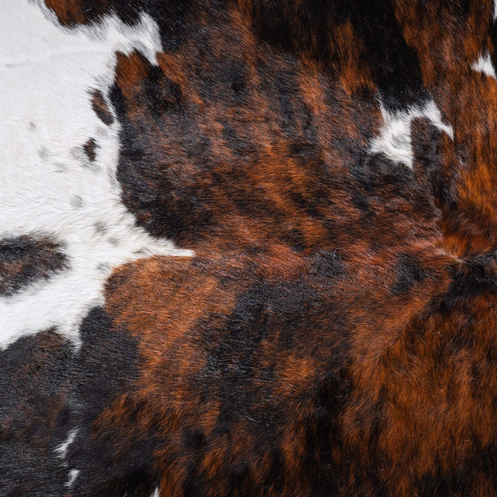 Tricolor Cowhide Rug Size 8'2" L x 7'1" W 6548