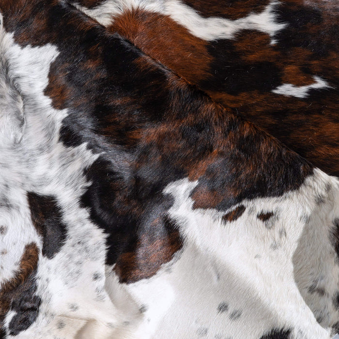 Tricolor Cowhide Rug Size 8'2" L x 7'1" W 6548