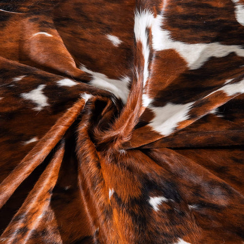 Tricolor Cowhide Rug Size 6'2" L x 6'8" W 6550