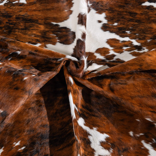 Tricolor Cowhide Rug Size 8'4" L x 6'8" W 6561